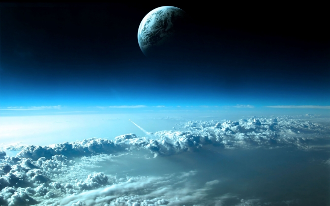 Сплошная облачность вид из космоса