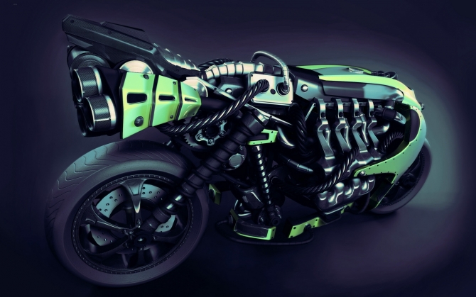 Мотоцикл 3d