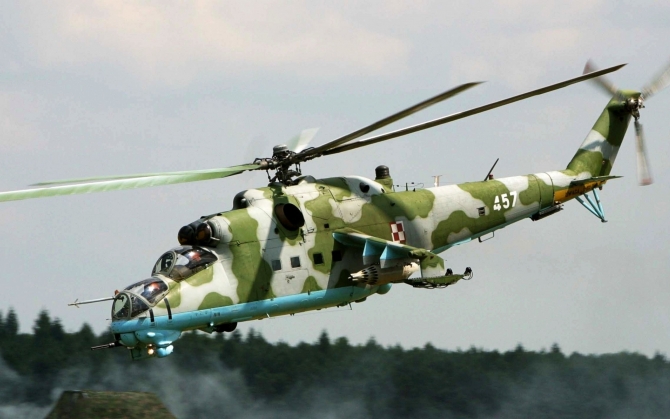 Военный вертолет Ми-24