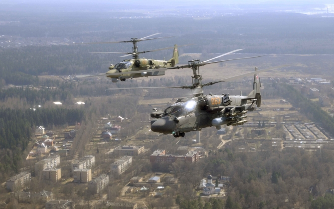 Военные вертолеты Ka-52