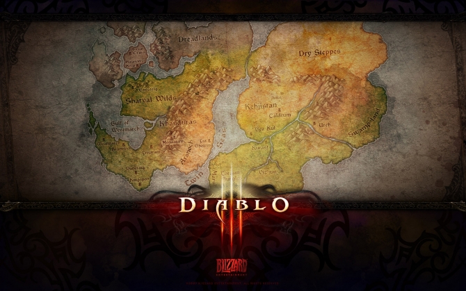 Diablo III карта мира