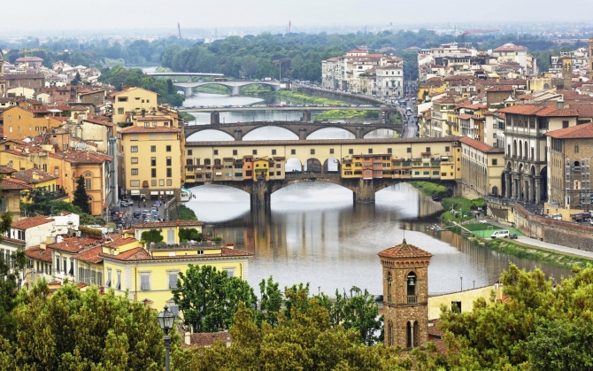 Флоренция река Арно