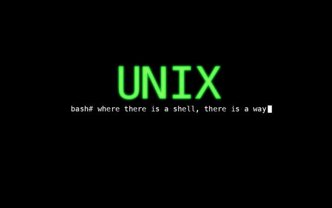 Unix bash