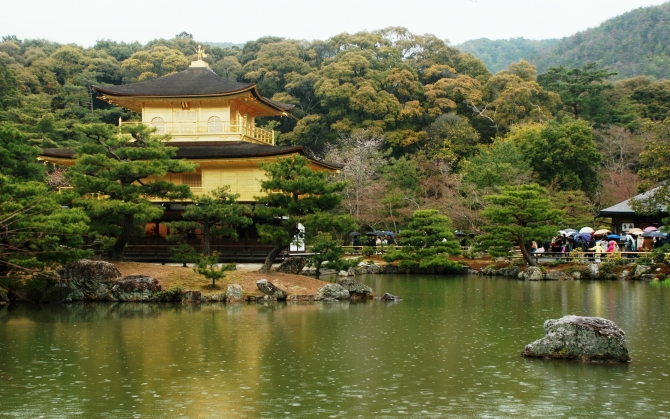 Храм Кинкаку-дзи в Киото