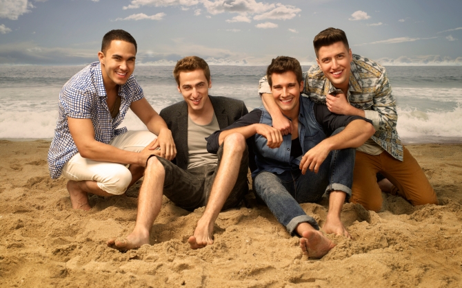 Big Time Rush на пляже