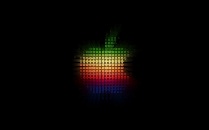 Лого Apple из точек