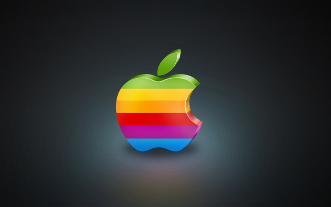 Радужное яблоко Apple
