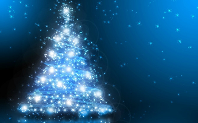 Ёлка из огоньков