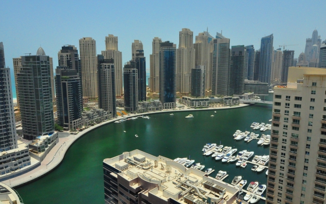 Порт в Дубае ОАЭ