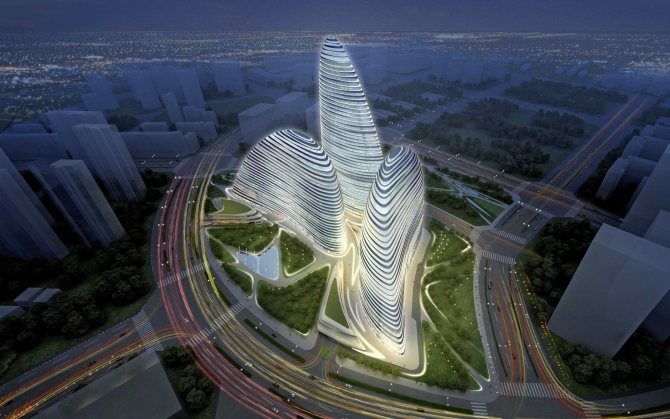 Проект зданий в Китае