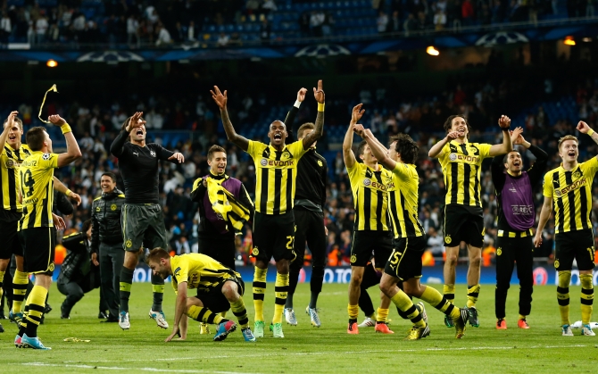 Боруссия празднует победу