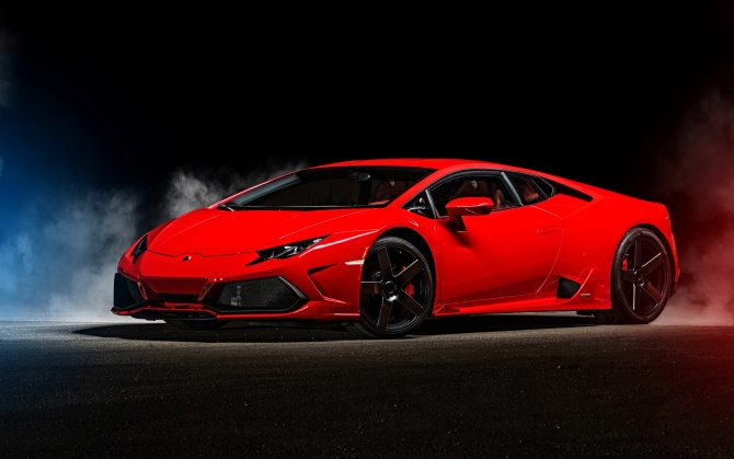 Красный Lamborghini Huracan