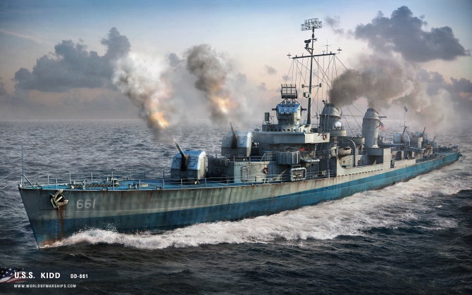 Эсминец USS Kidd DD-661