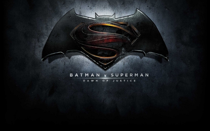 Бэтмен против Супермена лого