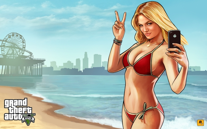 Девушка Grand Theft Auto 5
