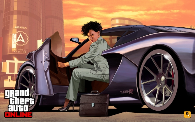 Grand Theft Auto V бизнес леди