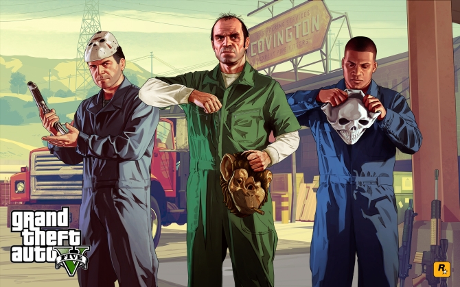 Grand Theft Auto V ограбление