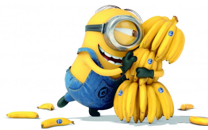 Миньон любитель бананов