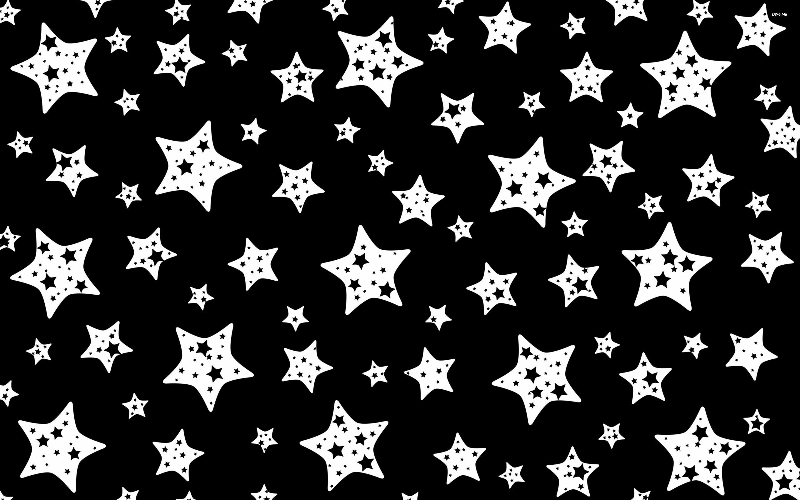 Черно-белые звездочки обои для рабочего стола, картинки и фото - RabStol.net