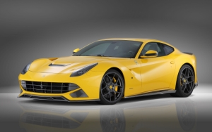 Желтая Ferrari F12 Berlinetta