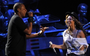 Бейонсе и Джей Зи на сцене