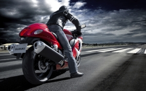 Suzuki Hayabusa на старте