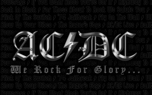 AC/DC we rock for glory