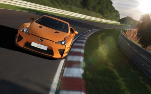 Lexus LFA на трассе