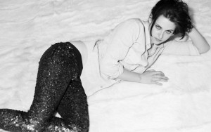 Кристен Стюарт черно-белое фото