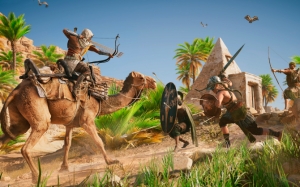 Assassin’s Creed Origins верхом на верблюде