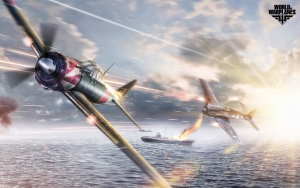 World of Warplanes бой над морем