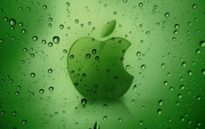 Apple зеленый логотип