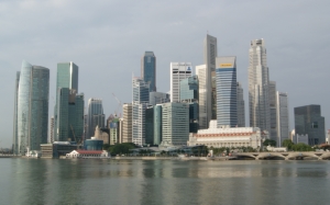 Сингапур вид с моря