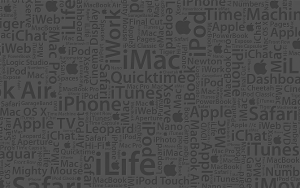 Текстура надписи Apple