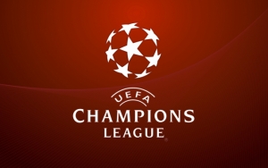 Логотип Лиги чемпионов на красном