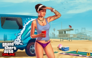 Grand Theft Auto V на пляже