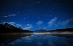 Ночью на озере